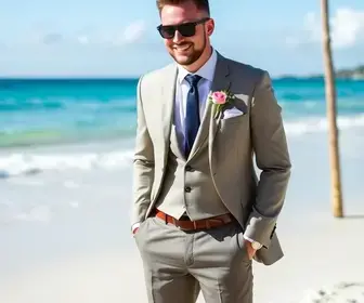 Como escolher traje do noivo para casamento na praia: guia para planejar sem erros