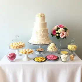 Ideias de mesa de doces de casamento: lista prática para organizar sem complicação