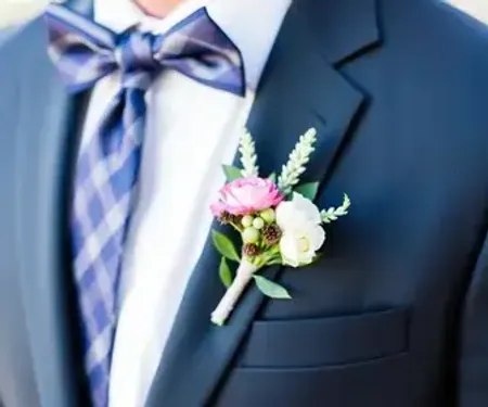 Ideias de boutonnière do noivo: sugestões criativas para o grande dia