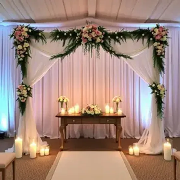 Ideias de altar de casamento: lista prática para organizar sem complicação