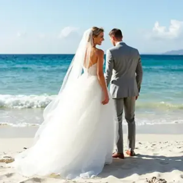 Como escolher vestido de noiva para casamento na praia: guia para planejar sem erros
